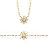 Collier Plaqué Or avec Pendentif Étoile Scintillante