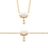 Collier Plaqué Or avec Pendentif Œil Protecteur Scintillant