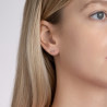 Boucles d'Oreilles Boule Simple en Argent 925