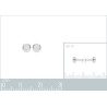 Boucles d'Oreilles Clous en Argent 925