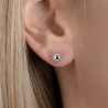 Boucles d'Oreilles Clous en argent 925 - Soleil Radieux