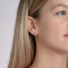 Boucles d'Oreilles Clous en argent 925 - Soleil Radieux