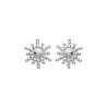 Boucles d'Oreilles Clous en argent 925 - Soleil Radieux