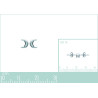 Boucles d'Oreilles en Argent 925 Demi-Lune