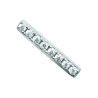 Boucles d'Oreilles en Argent 925 Barrettes avec Zirconium