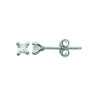 Boucles d'Oreilles en Argent 925 avec Zirconium Carré