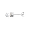 Boucles d'Oreilles en Argent 925 avec Zirconium Rond
