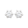 Boucles d'Oreilles en Argent 925 avec Zirconium Rond
