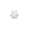 Boucles d'Oreilles en Argent 925 avec Zirconium Rond