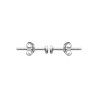 Boucles d'Oreilles en Argent 925 avec Zirconium Incrusté