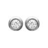 Boucles d'Oreilles en Argent 925 avec Zirconium Incrusté