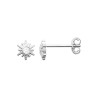 Boucles d'Oreilles Soleil en Argent 925 avec Zircons