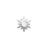 Boucles d'Oreilles Soleil en Argent 925 avec Zircons