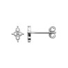 Boucles d'Oreilles Croix en Argent 925 avec Zircons