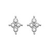 Boucles d'Oreilles Croix en Argent 925 avec Zircons