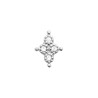 Boucles d'Oreilles Croix en Argent 925 avec Zircons