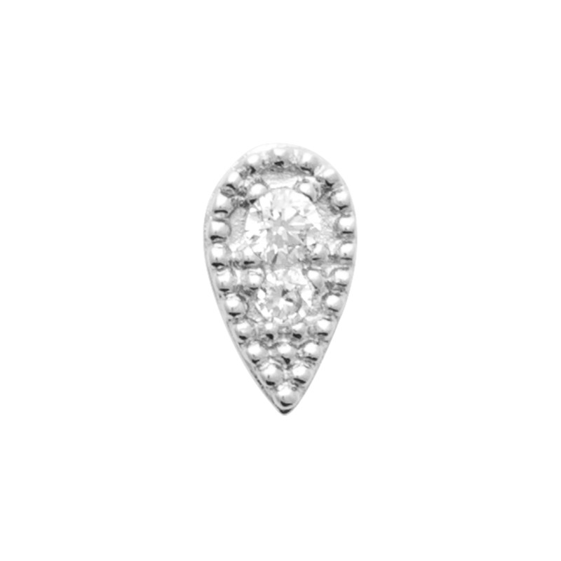 Goutte scintillante en argent 925 rhodié – vendue à l’unité Goutte scintillante en argent 925 rhodié – vendue à l’unité