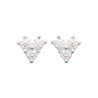 Boucles d'Oreilles en Argent 925 avec Trio de Zircons