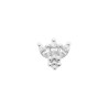 Boucles d'Oreilles Fleur en Argent 925 et Zirconium