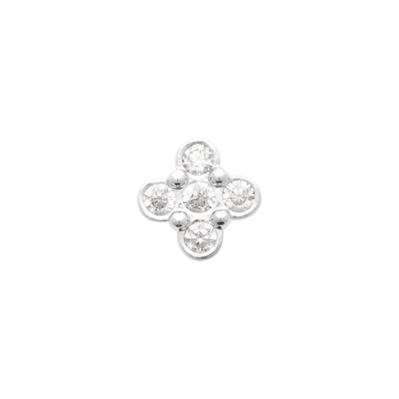 Boucles d'Oreilles en Argent 925 et Zirconium - Design Classique Éclatant