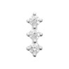 Boucles d'Oreilles Triple Brillance en Argent 925 et Zirconium - Éclat Sublime