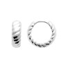 Créoles Torsadées en Argent 925 - Style Raffiné