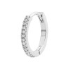 Créoles en Argent 925 avec Pavé de Zircons - Élégance Incomparable