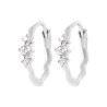 Créoles Argent 925 avec Zircons Étincelants - Style Élégant
