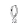 Créoles en Argent avec Pendants Zircon - Élégance Infinie