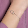Bracelet Chaîne Anneaux Entrelacés en Argent 925