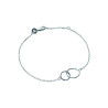 Bracelet Chaîne Anneaux Entrelacés en Argent 925
