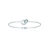 Bracelet Chaîne Double Anneau en Argent 925