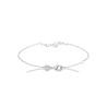 Bracelet Feuille de Zircons en Argent 925