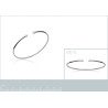 Bracelet Jonc Ouvert en Argent 925 avec Zirconiums
