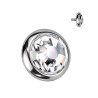Microdermal disque cristal rond 5mm en 1.2mm