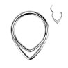 Piercing anneau en Titane en Forme de Larme