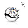 Bille de piercing 1.6mm acier chirurgical