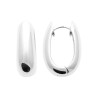Boucles créoles classiques en argent 925 – Design arrondi intemporel