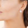 Boucles d'oreilles goutte inversée en argent 925 – Sobriété et élégance moderne