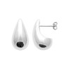 Boucles d'oreilles goutte inversée en argent 925 – Sobriété et élégance moderne