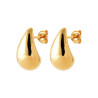 Boucles d'oreilles gouttes en plaqué or