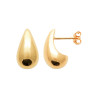 Boucles d'oreilles gouttes en plaqué or