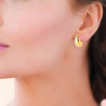 Boucles d’oreilles en argent plaqué or – Design en forme de goutte