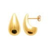 Boucles d’oreilles en argent plaqué or – Design en forme de goutte