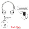Piercing Fer à Cheval Nez Titane 1mm