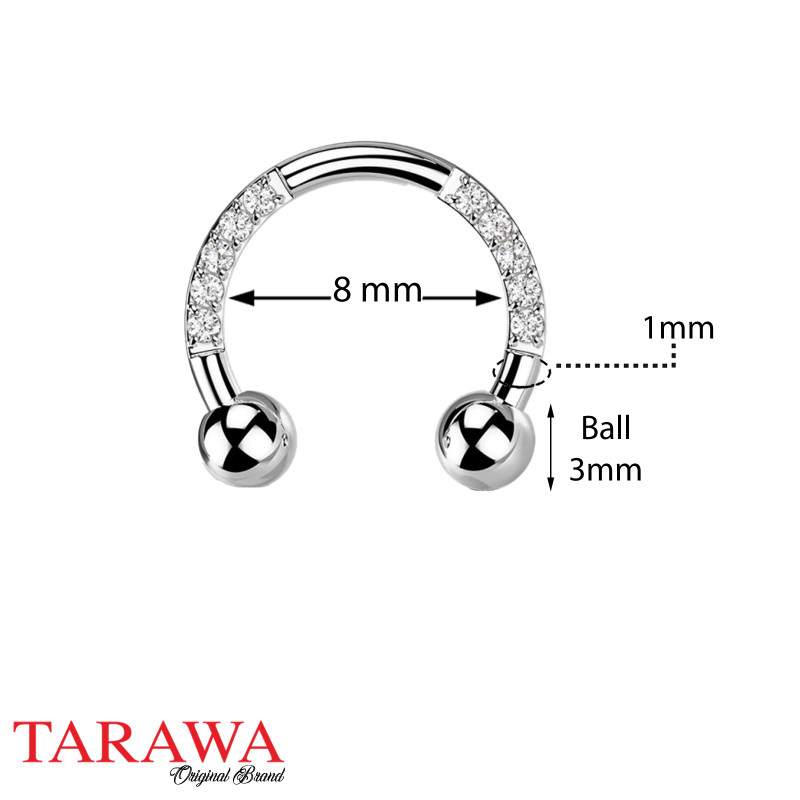 Demi-Alliance serti rail 11 diamants pour 0,34ct, Or gris 18k, doigt 54