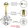 Piercing nombril Or 14 carats - Piercing Or - Piercing or