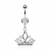 Piercing nombril diadème strass