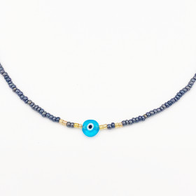 Collier Œil Turquoise et...