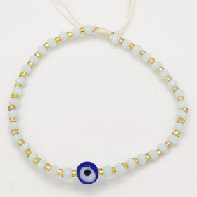 Bracelet Perlé Blanc et...